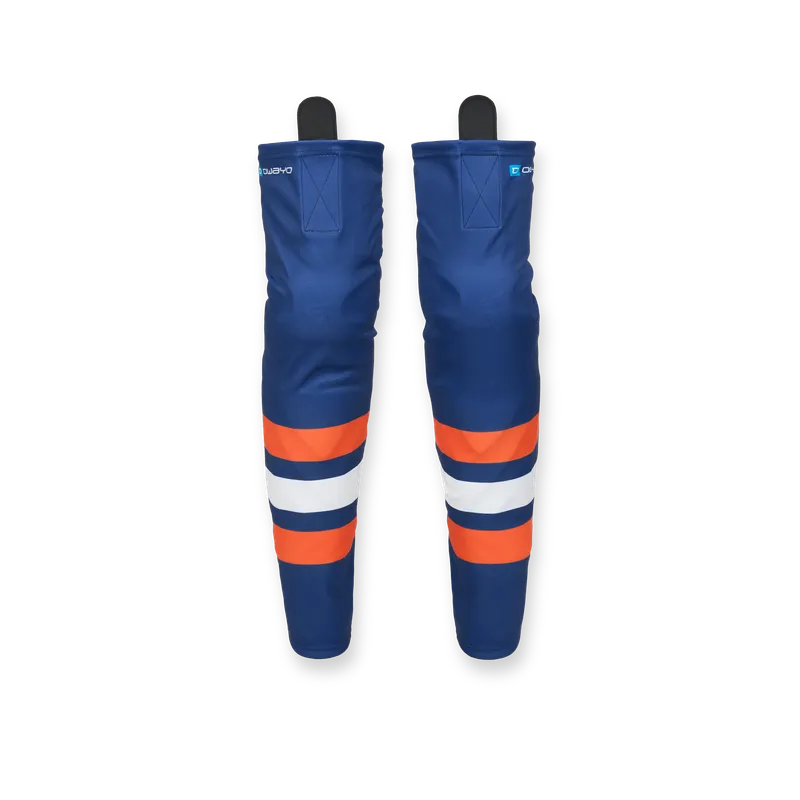 Bas de hockey sur glace sublimés HSV5 Pro à velcro